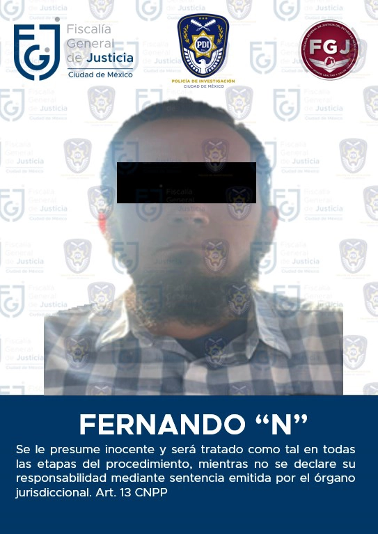 En dicho lugar, le habría pedido a la mujer sostener relaciones sexuales, a lo cual ella se negó, por lo que discutieron, y probablemente la agredió físicamente, la amordazó y pudo haberla amenazado de muerte. Foto FGJCDMX 

