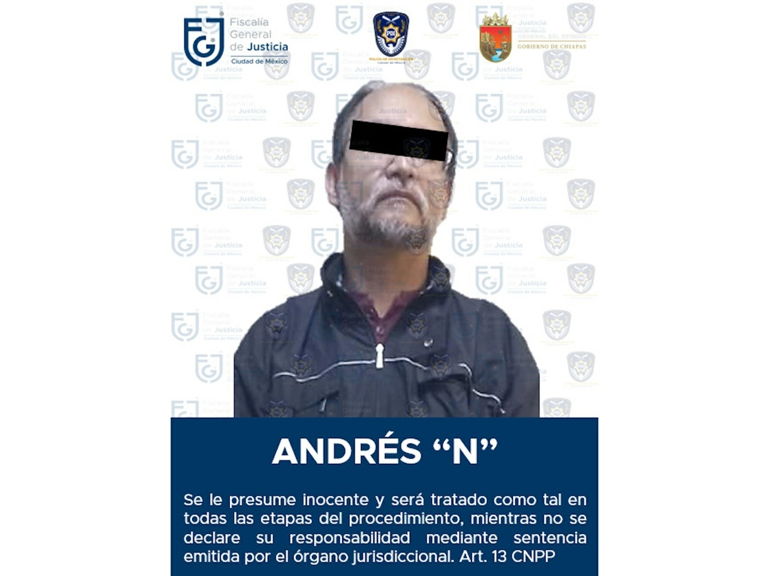 Andrés “N” fue denunciado luego de que una empresa, bajo su dirección, celebró un contrato de venta de aeronaves a una dependencia del gobierno chiapaneco y no entregó la mercancía. Imagen difundida por la FGJ-CDMX