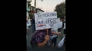 Alrededor de 70 personas se manifestaron para exigir castigo a los responsables de la muerte de Damian. Foto La Jornada

