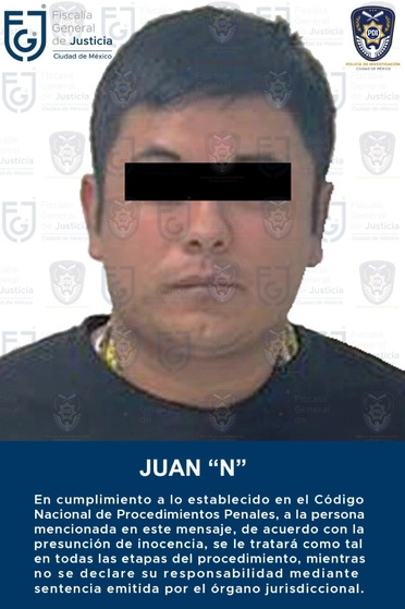 Agentes de investigación ejecutaron una orden de aprehensión contra Juan Manuel N, por su presunta responsabilidad en el delito de feminicidio en grado de tentativa. Imagen tomada de la FGJ-CDMX 
