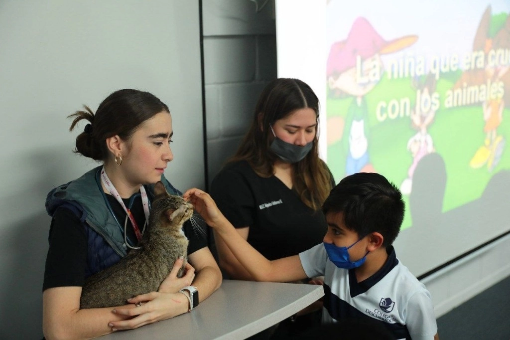 La explicación es sencilla para que los niños puedan transmitir la información. Foto Carlos Figueroa