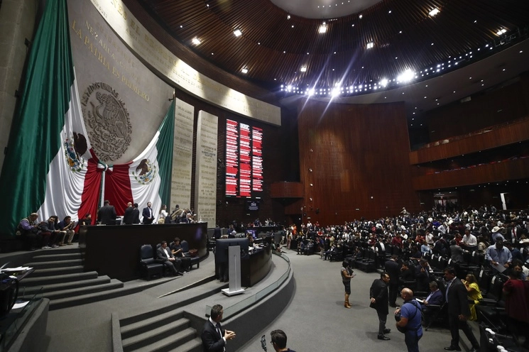 La Cámara de Diputados, en la Ciudad de México. Foto Víctor Camacho / Archivo