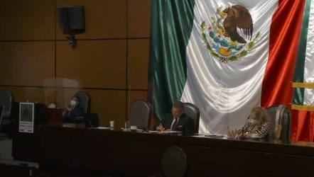 Imagen tomada de la transmisión en vivo de los trabajos de la Comisión de Hidrocarburos de la Cámara de Diputados a través de Twitter 