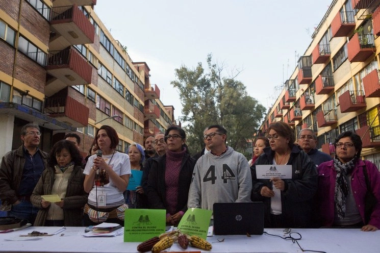 En la imagen, afectados por el sismo de septiembre de 2017 en la CDMX. Foto Pablo Ramos /Archivo