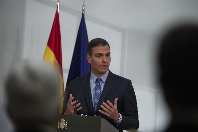 El presidente del gobierno español, Pedro Sánchez, el 14 de julio pasado en La Moncloa, en Madrid. Foto Europa Press