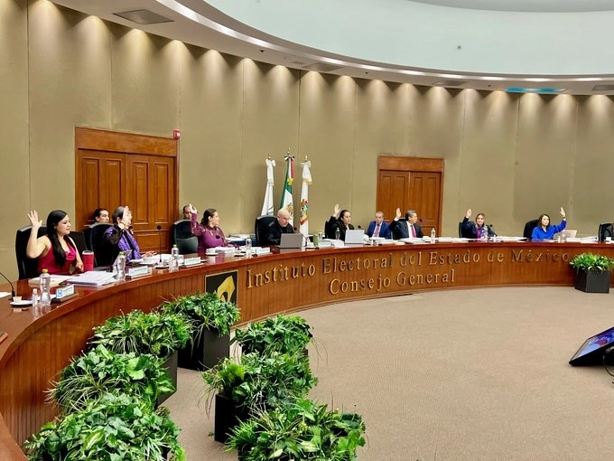 El Consejo General del Instituto Electoral del Estado de México aprobó este jueves ,por unanimidad, el proyecto de presupuesto 2024. Foto @IEEM_MX
