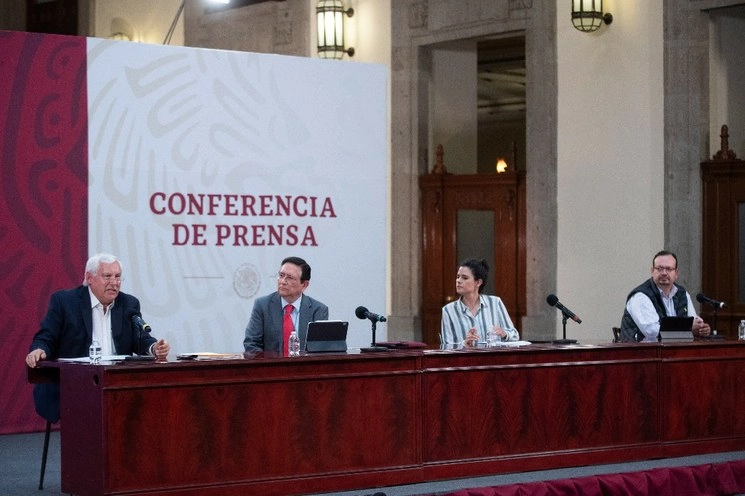 Conferencia de este jueves de los programas del bienestar. Foto Presidencia