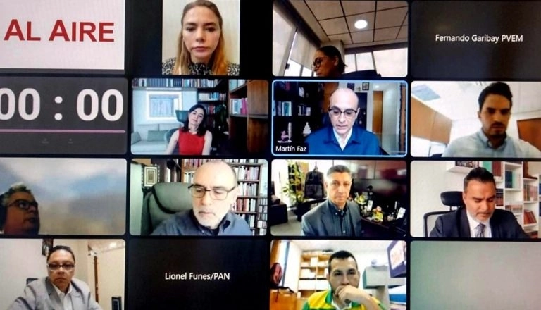 Sesión de la Comisión Temporal de Seguimiento de los Procesos Electorales Locales 2023. Foto INE
