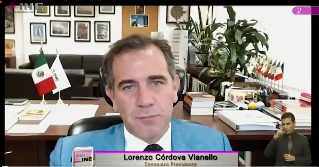 Lorenzo Córdova en un mensaje que difundió en sus redes sociales.