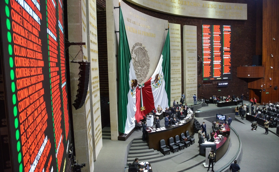 Con 491 votos a favor, 1 abstención y 1 en contra, fue aprobada la minuta con Proyecto de Decreto por el que se expide la Ley Federal de Revocación de Mandato, el 7 de septiembre de 2021. Foto Cuartoscuro
