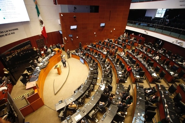Sala de sesiones del Senado de la República el pasado 18 de noviembre de 2020. Foto Guillermo Sologuren