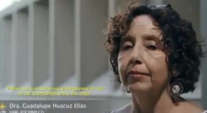 La doctora Huacuz Elías es licenciada en Derecho y Ciencias Sociales, tiene una maestría y doctorado en Antropología Social por la ENAH y desde septiembre de 2010 es profesora titular C de tiempo completo en la UAM Xochimilco. Imagen tomada de un video difundido por @ISBeauvoir