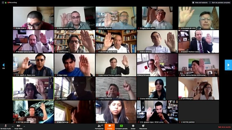 La Universidad Autónoma Metropolitana aprobó –en una sesión de su Colegio Académico realizada de manera virtual– el Proyecto Emergente de Enseñanza Remota con el fin de apoyar a docentes y alumnos durante la contingencia por el Covid-19. Imagen tomada del Twitter @Yo_SoyUAM