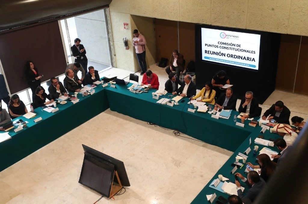 Sesión de la de la Comisión de Puntos Constitucionales de la Cámara de Diputados. Foto Cámara de Diputados