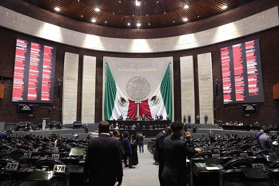La nueva Ley de la Guardia Nacional se avaló en la Cámara de Diputados con 354 votos en favor y 124 en contra. Foto 