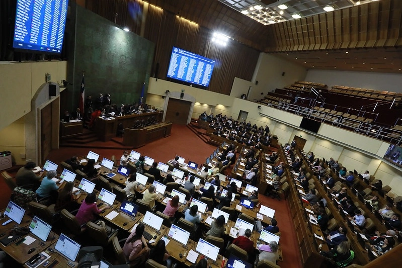 El Congreso de Chile aprobó la ley "Naín-Retamal", ante el incremento de los delitos en la nación sudamericana. Foto Tomada del Twitter @Camara_cl