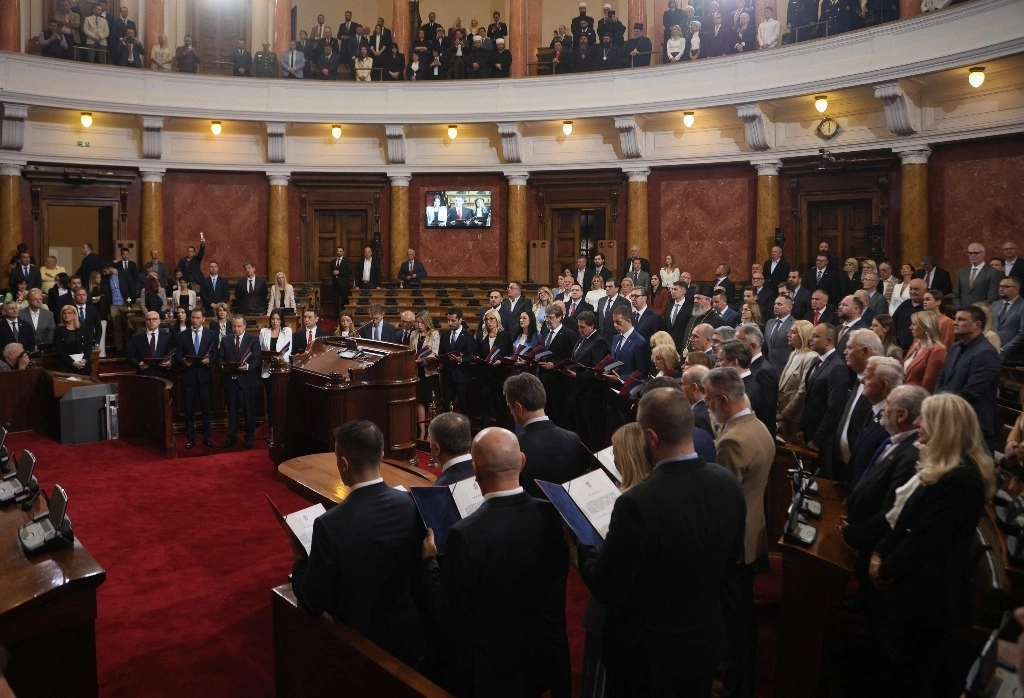 Vucevic prometió preservar la "independencia, la soberanía y la integridad territorial" de Serbia. Foto Afp