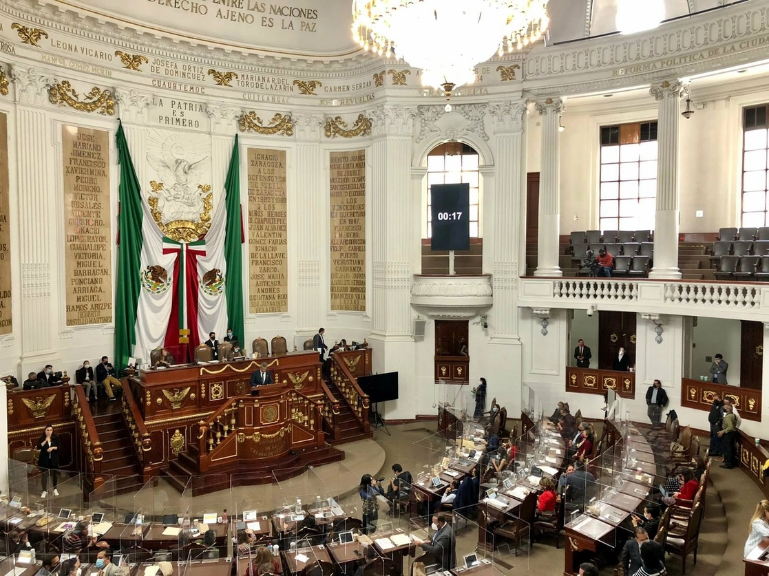 Sesión del Congreso de la Ciudad de México de este jueves 12 de agosto. Foto tomada del Twitter @Congreso_CdMex 