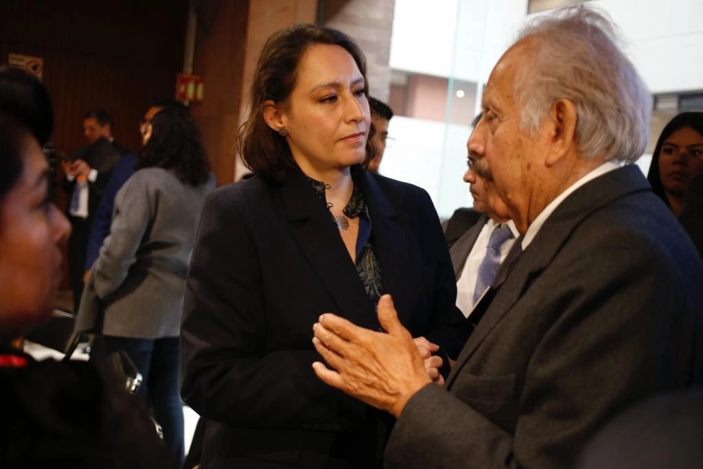 La procuradora Fiscal Grisel Galeano asiste a una reunión sobre su ratificación con la Comisión de Hacienda de la Cámara de Diputados, en la Ciudad de México, el 5 de diciembre de 2023. Foto José Antonio López