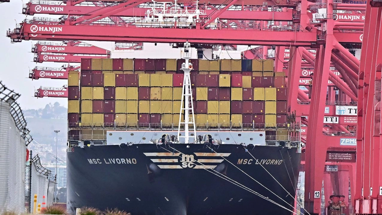 Contenedores en el puerto de Long Beach, California, el 5 de marzo de 2025. Foto 