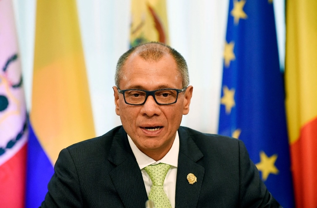 Jorge Glas, ex vicepresidente de Ecuador durante el mandato de Rafael Correa, en imagen del 2016. Foto Afp.