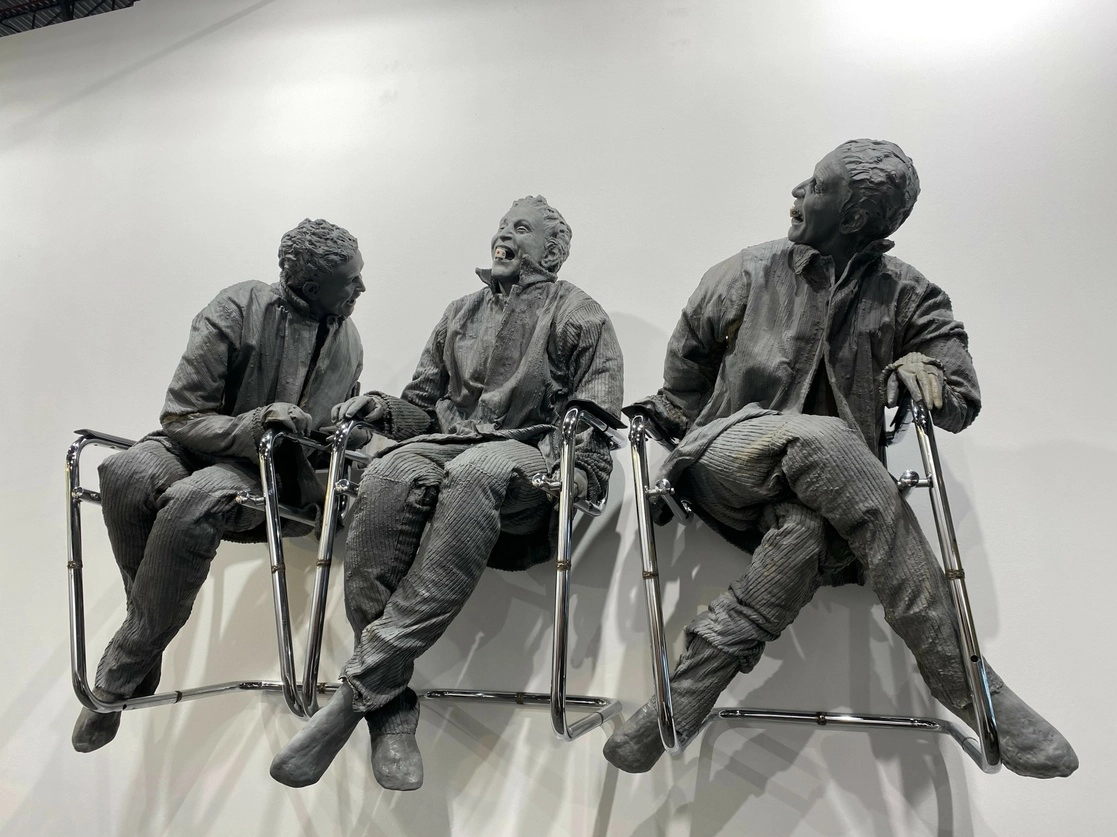 La Feria de Arte Contemporáneo de España regresa después del bache que generó la pandemia con la presencia de 211 galerías de 36 países. En la imagen, una pieza que se exhibe en Arco. Foto Armando G. Tejeda 
