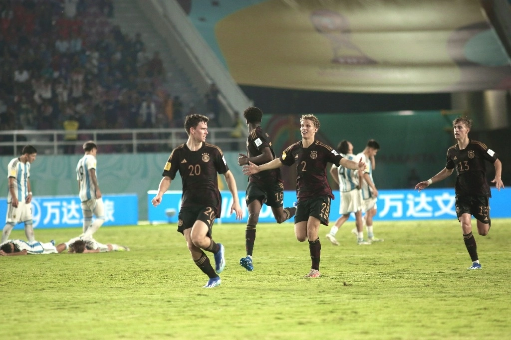 Argentina se quedó a las puertas de disputar la final del Mundial Sub-17 de futbol tras caer en semifinales contra Alemania en los penales (3-3, 4-2), en Surakatra, Indonesia, el 28 de noviembre de 2023. Foto Ap