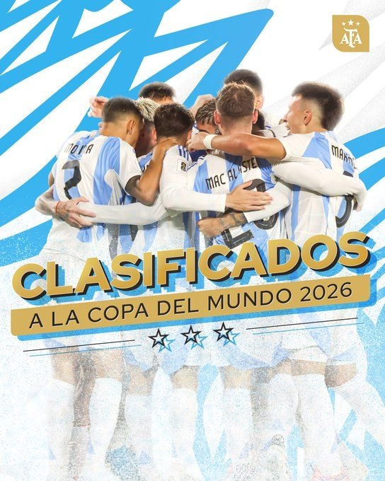 El conjunto conducido por Lionel Scaloni suma 28 puntos tras disputar 13 partidos. Foto tomada de la cuenta de X 