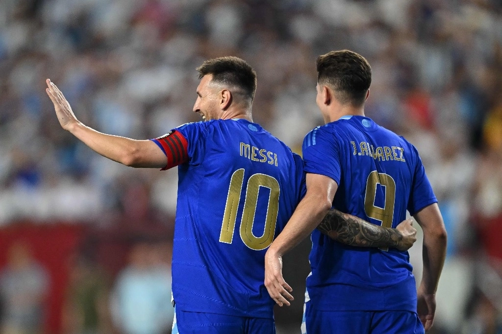 La 'Albiceleste' empezará su camino en la Copa América el jueves 20, cuando se enfrente con Canadá. Foto Afp