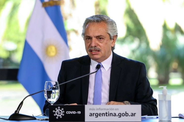 Alberto Fernández, presidente de Argentina. Foto Afp