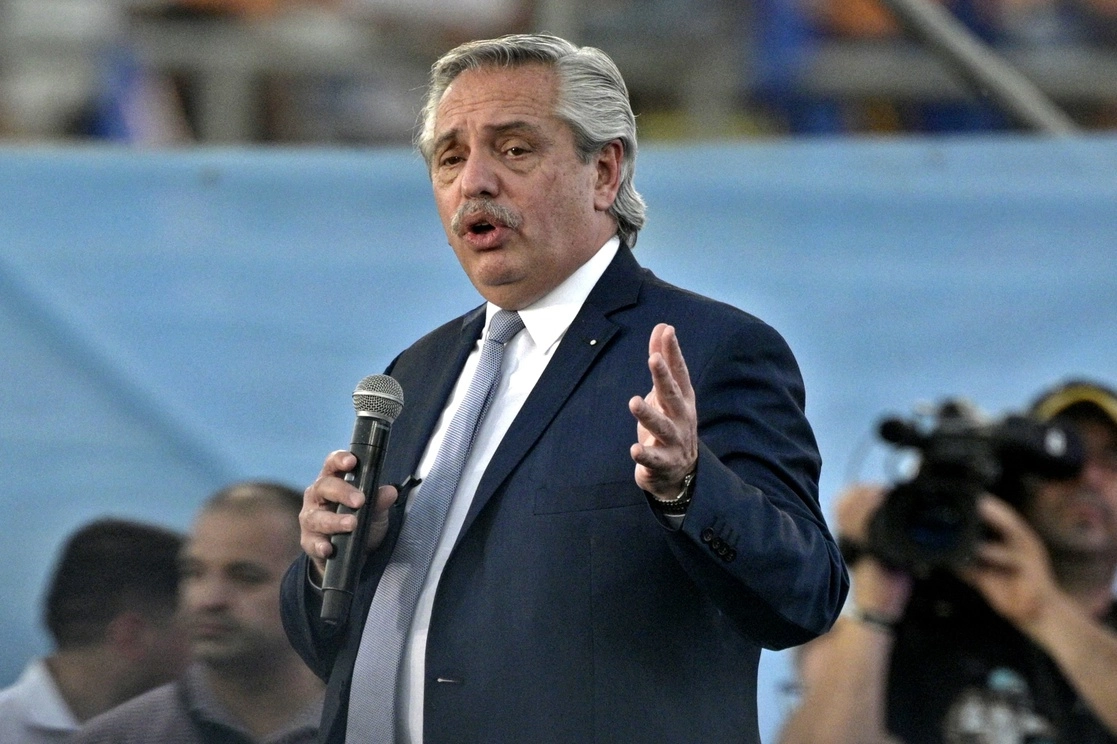 Alberto Fernández, presidente de Argentina. Foto Afp