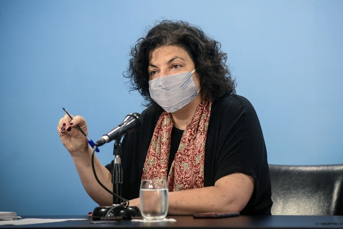 Carla Vizzotti, ministra de Salud de Argentina. Foto Afp