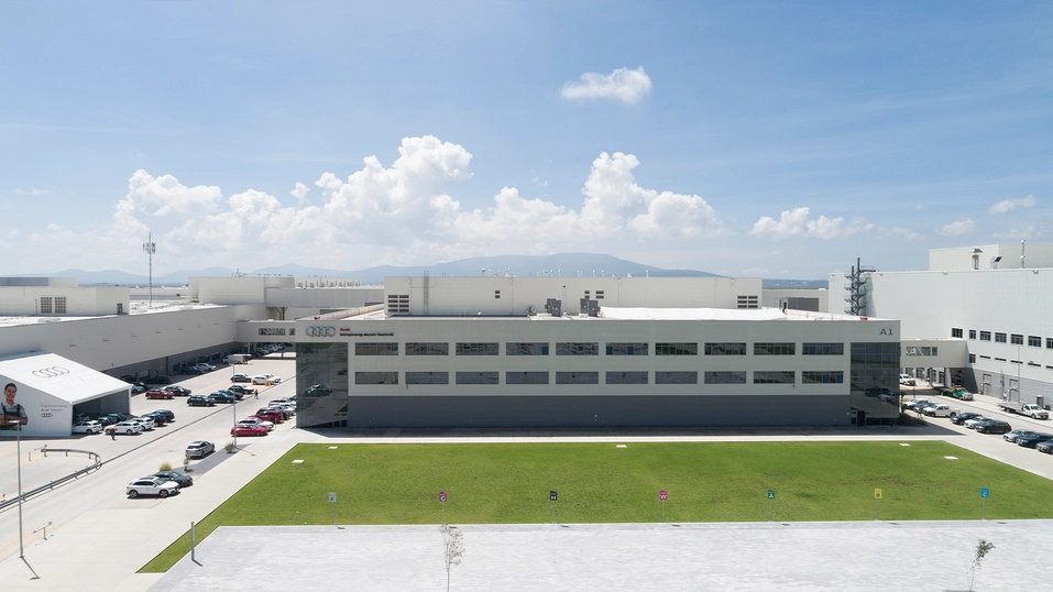 Instalaciones de la planta de Audi en Puebla. Foto tomada de la página web www.audi.com.mx