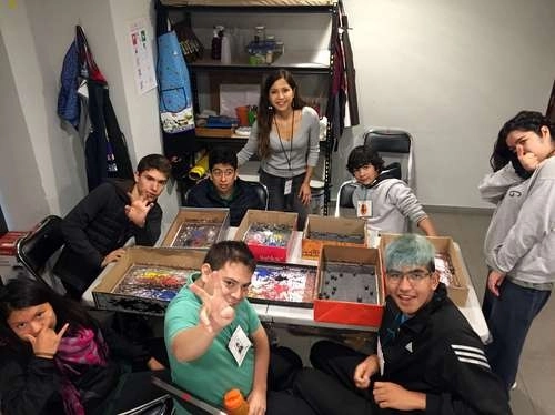 Integrantes de ‘Armónicos’ en el Centro Cultural Los Pinos. Foto cortesía 'Armónicos'