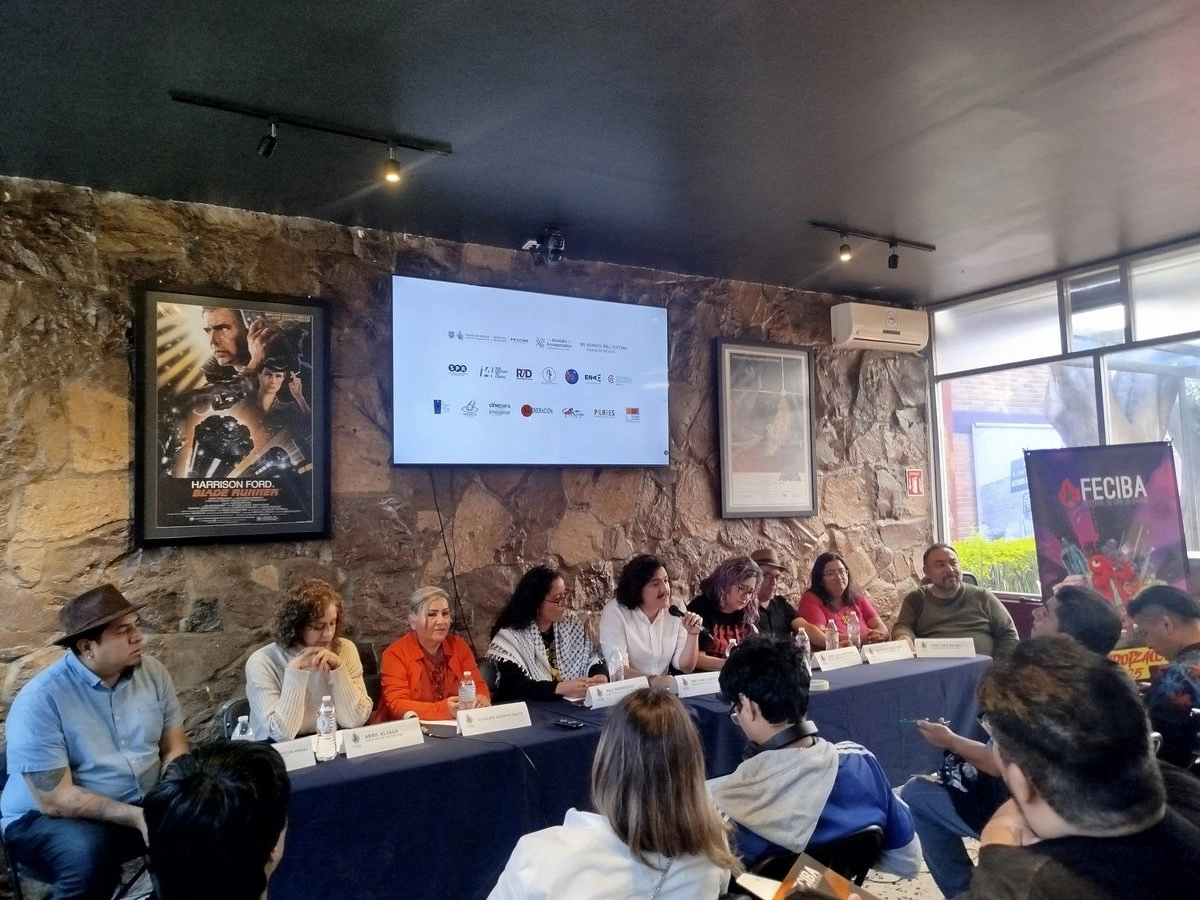 Conferencia de la séptima edición del Festival de Cine de Barrio, Azcapotzalco 2025. Foto