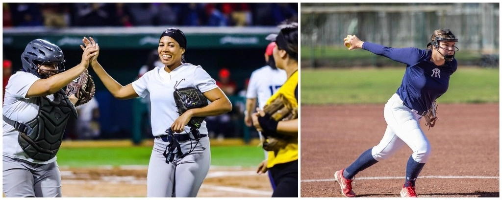 La peloteras tendrán un salario base de 18 mil pesos y podrán alcanzar 51 mil. Además, los duelos podrán ser vistos por televisión. Foto @elaguilasotbol y @sultanesfemeniloficial 