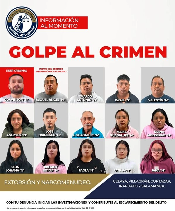 La Fiscalía difundió la imagen de los detenidos por si alguien los reconoce. Foto