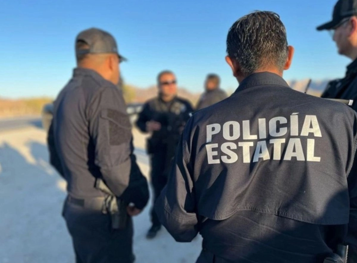 Policías estatales en Mexicali.