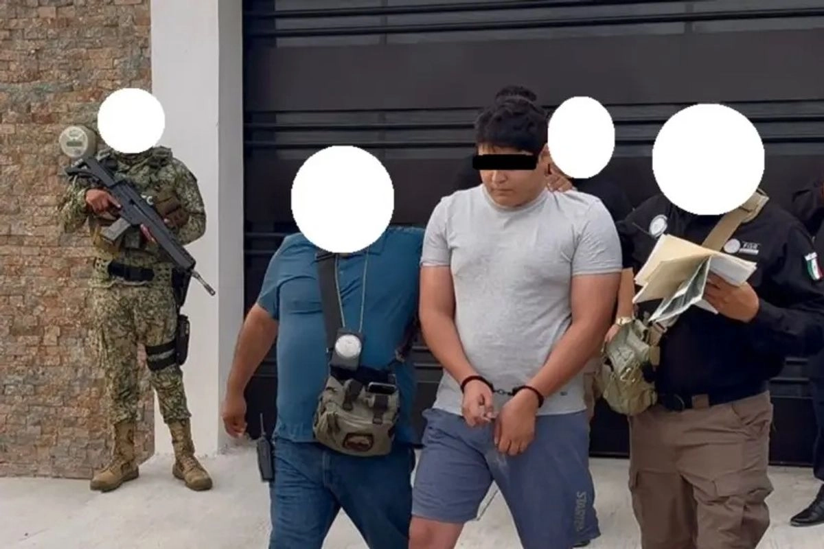 Ahora bajo custodia del Ministerio Público Federal, las autoridades determinarán la situación jurídica de Juan “R”, conforme a derecho. Foto