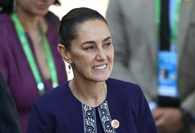 La presidenta Claudia Sheinbaum Pardo durante la Cumbre de Líderes del G20. Foto Afp