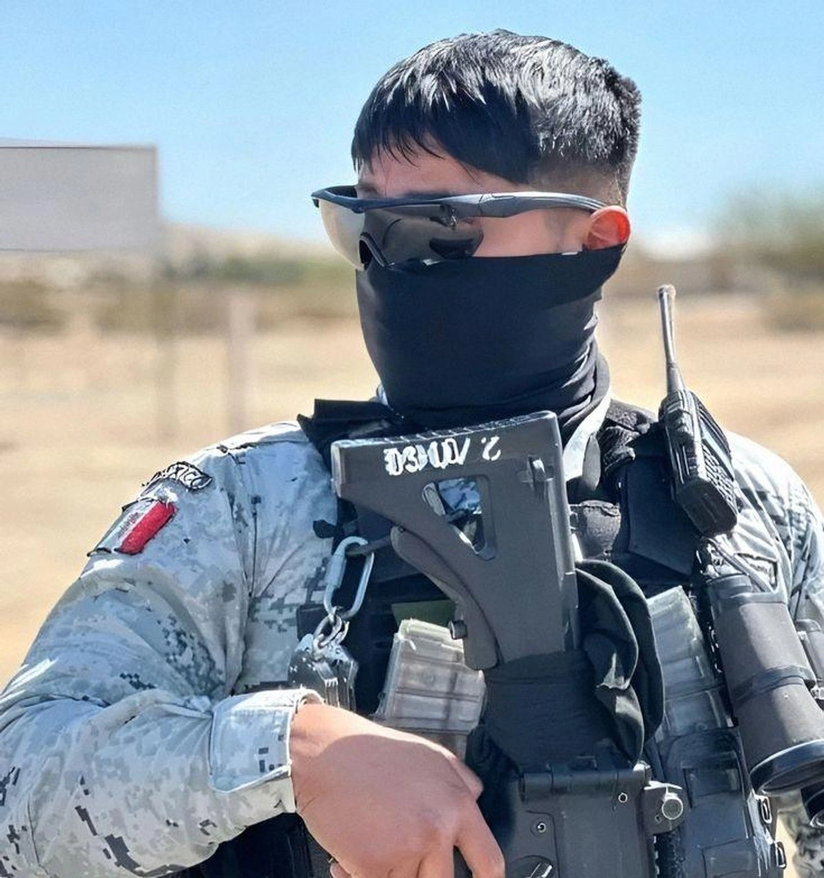 Un elemento de la Guardia Nacional durante un patrullaje. Foto