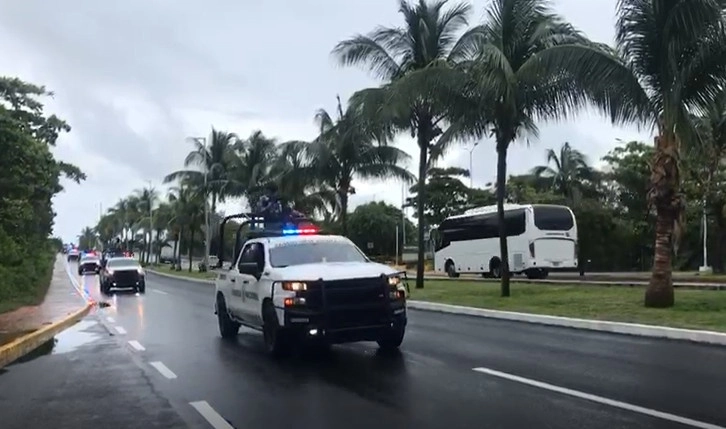 Mil 515 elementos de la Guardia Nacional llegaron a Quintana Roo para sumarse al Batallón Turístico que oficialmente entra en operaciones, sobre todo en Cancún y Playa del Carmen. Foto Patricia Vázquez