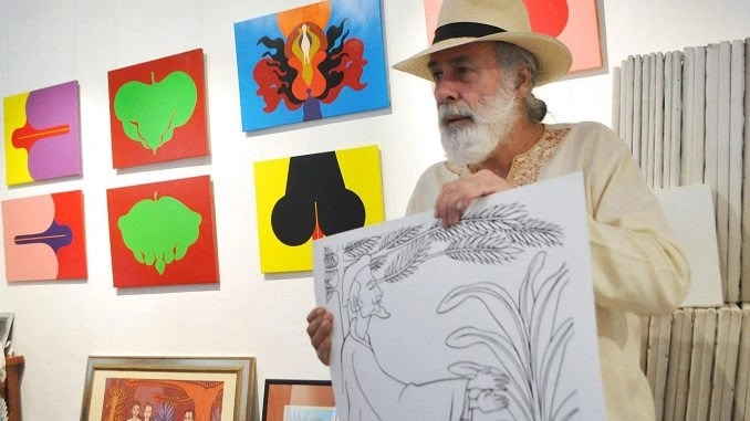 Miguel Díaz-Canel, lamentó hoy el deceso del destacado artista de la plástica Juan Moreira, a los 83 años de edad. Foto @DiazCanelB