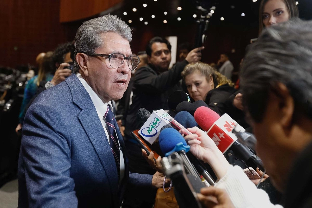 El diputado de Morena, Ricardo Monreal, durante una sesión en San Lázaro. 