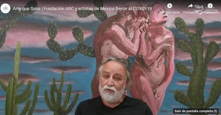 Artistas visuales grabaron un video de apoyo al personal médico. Foto Captura del video