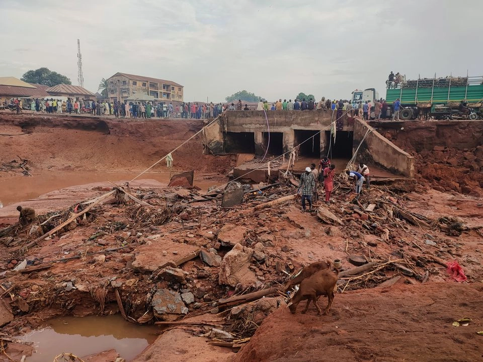 Una zona de Mokwa, Nigeria, tras las inundaciones, el 31 de mayo de 2025.
