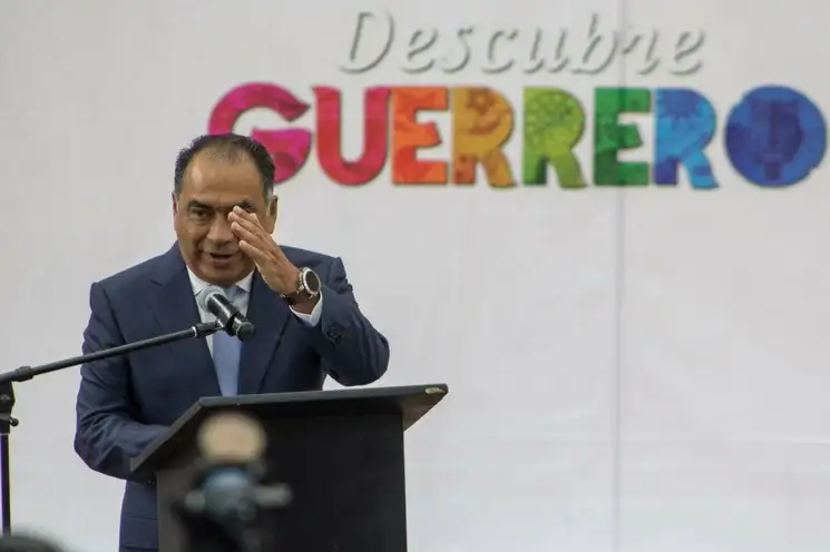  El gobernador Héctor Astudillo durante la inauguración de la exposición gastronómica en el  "Festival Regional del Estado de Guerrero”. Foto Cuartoscuro / Archivo