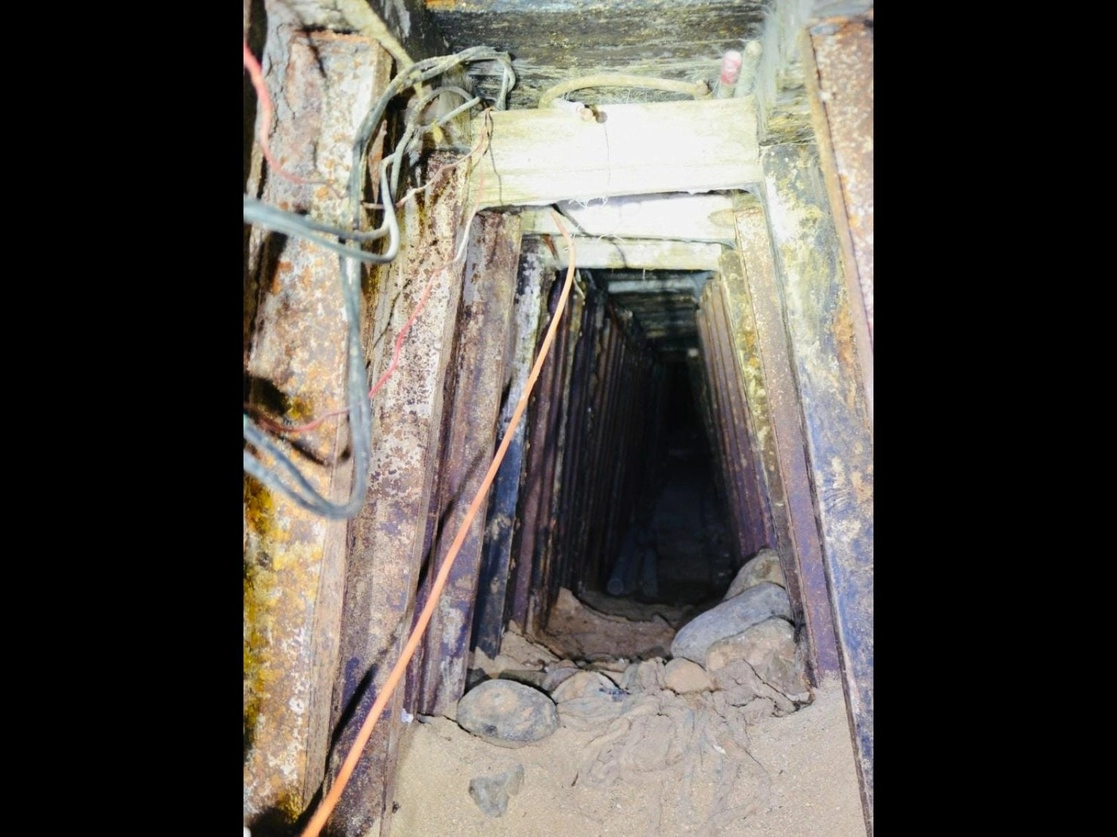 El túnel tiene una longitud de 242 metros aproximadamente, indicó la FGR. Foto cortesía de la Fiscalía 