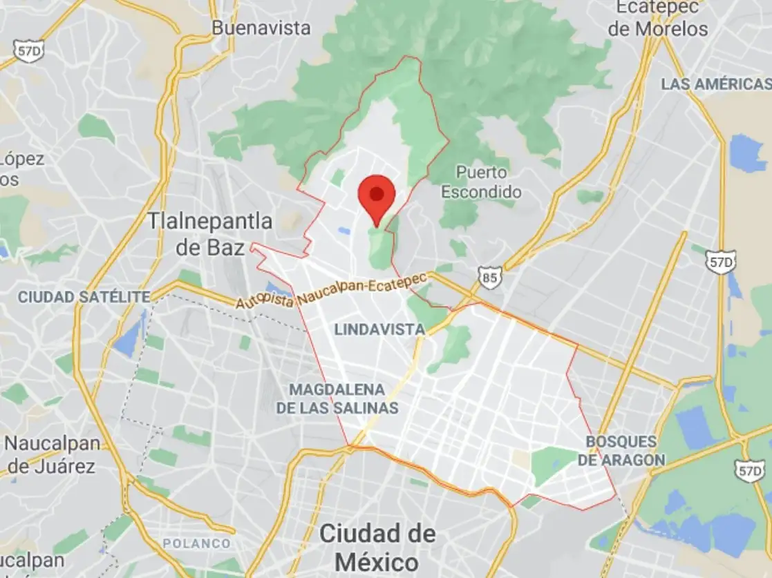 Los dos detenidos manipulaban la droga en calles de la colonia Castillo Grande, en la alcaldía Gustavo A. Madero, Ciudad de México. Imagen tomada de Google Maps