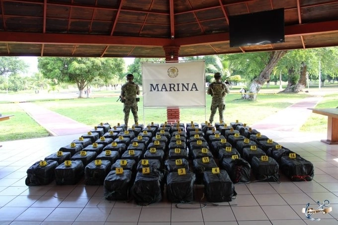 Estas acciones son parte de las operaciones de vigilancia marítimas, aéreas y terrestres que efectúa la Secretaría de Marina. Foto Semar